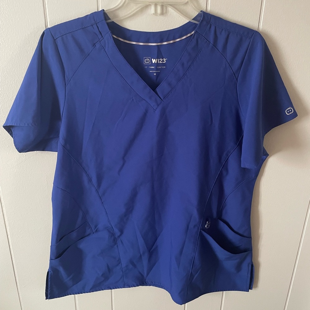 Wonderwink Blue Scrub Top
